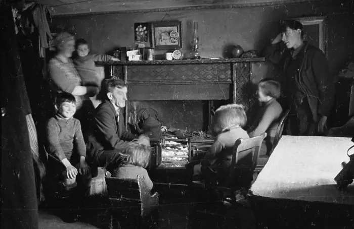 Framed Print : Crofter's Family