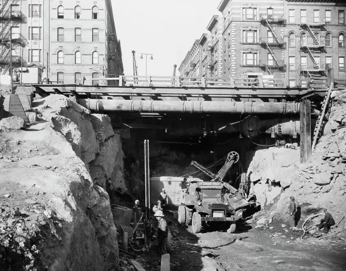 Framed Print : Cross Bronx Expressway Tunnelling, 1949 Framed Print : Cross Bronx Expressway Tunnelling, 1949