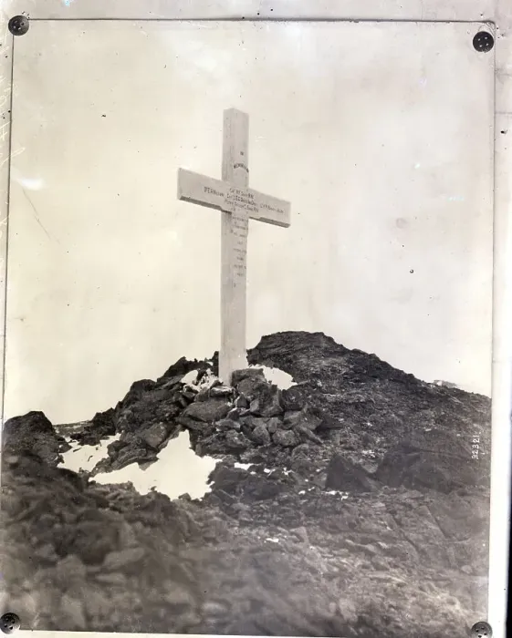 Framed Print : Cross Erected in Memory of Explorers Framed Print : Cross Erected in Memory of Explorers