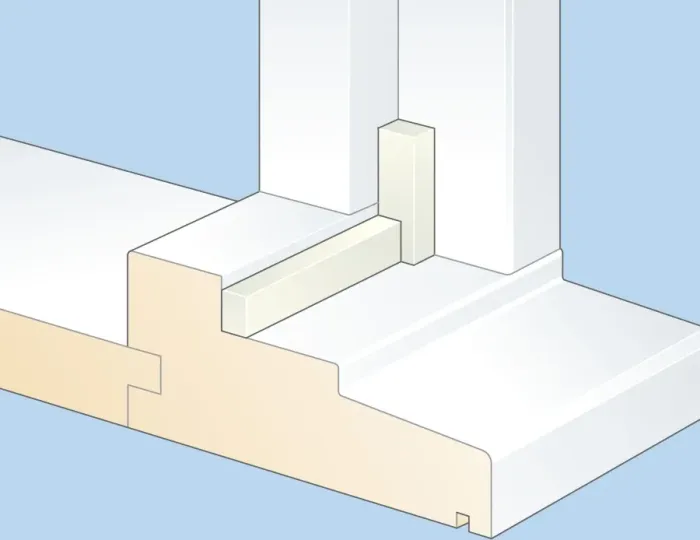 Framed Print : Cross section digital illustration showing foam strip used to draughtproof window Framed Print : Cross section digital illustration showing foam strip used to draughtproof window