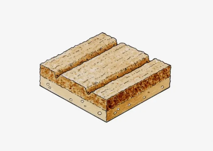 Framed Print : Cross section illustration of tilled soil with furrows running in rows, for the growing of maize Framed Print : Cross section illustration of tilled soil with furrows running in rows, for the growing of maize