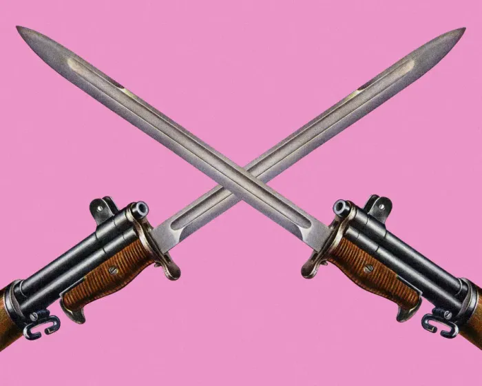 Framed Print : Two Crossed Bayonets