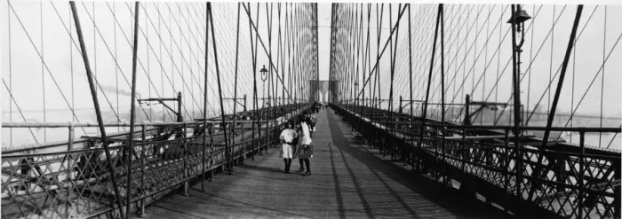 Framed Print : Crossing The Brooklyn Bridge Framed Print : Crossing The Brooklyn Bridge
