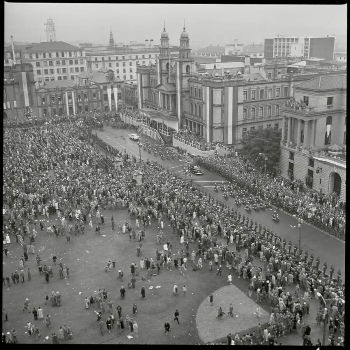 Framed Print : Crowd Assembling for Inauguration of Charles R. Swart Framed Print : Crowd Assembling for Inauguration of Charles R. Swart