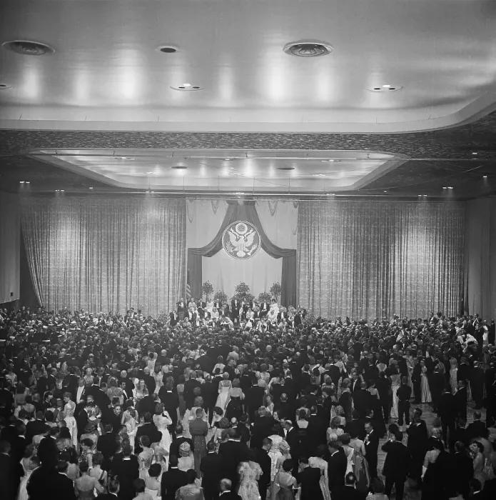 Framed Print : Crowd Attending Inauguration Ball Framed Print : Crowd Attending Inauguration Ball