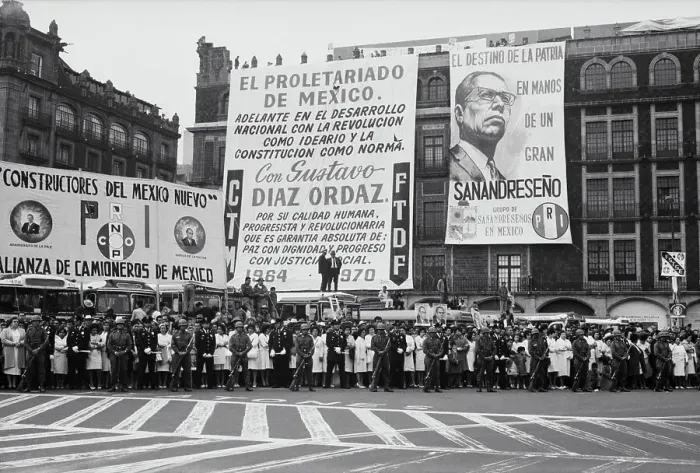 Framed Print : Crowd Awaiting New President of Mexico Framed Print : Crowd Awaiting New President of Mexico