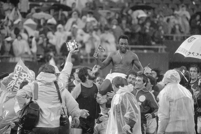 Framed Print : Crowd Carrying Pele Framed Print : Crowd Carrying Pele