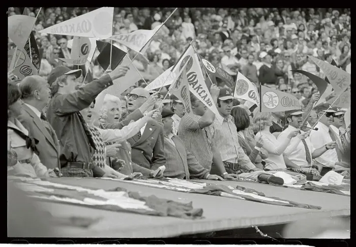 Framed Print : Crowd Cheering for Oakland Athletics Framed Print : Crowd Cheering for Oakland Athletics