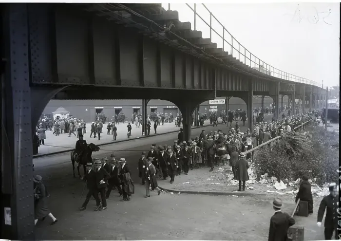 Framed Print : Crowd Entering Yankee Stadium For Game