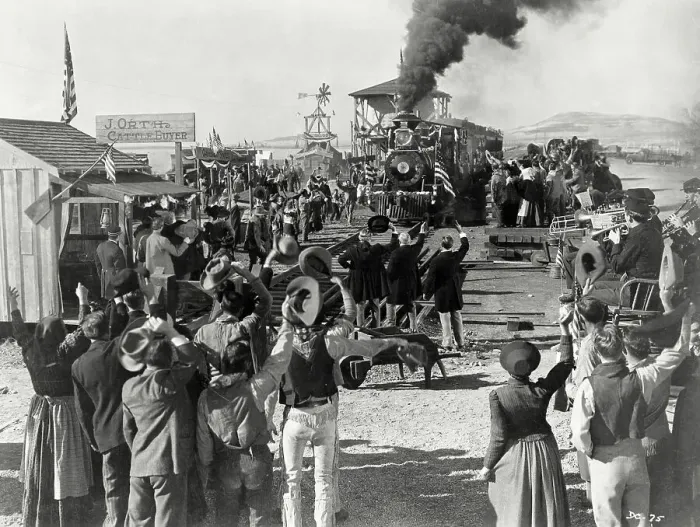 Framed Print : Crowd Greeting a Locomotive Framed Print : Crowd Greeting a Locomotive