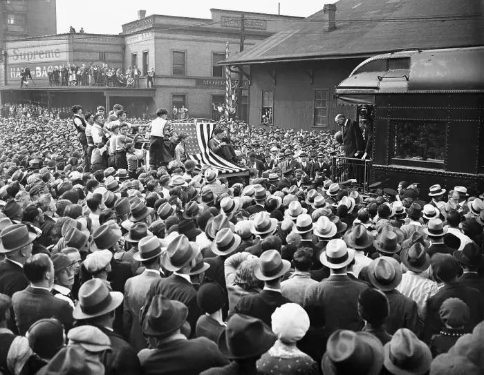Framed Print : Crowd Greeting President Herbert Hoover Framed Print : Crowd Greeting President Herbert Hoover