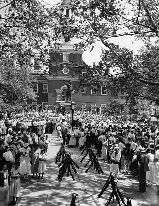 Framed Print : Crowd in Front of Independence Hall Framed Print : Crowd in Front of Independence Hall