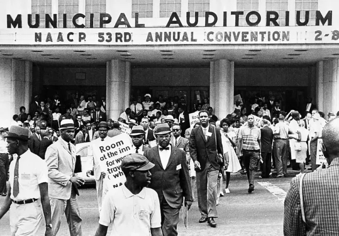 Framed Print : Crowd Leaving NAACP Convention Framed Print : Crowd Leaving NAACP Convention