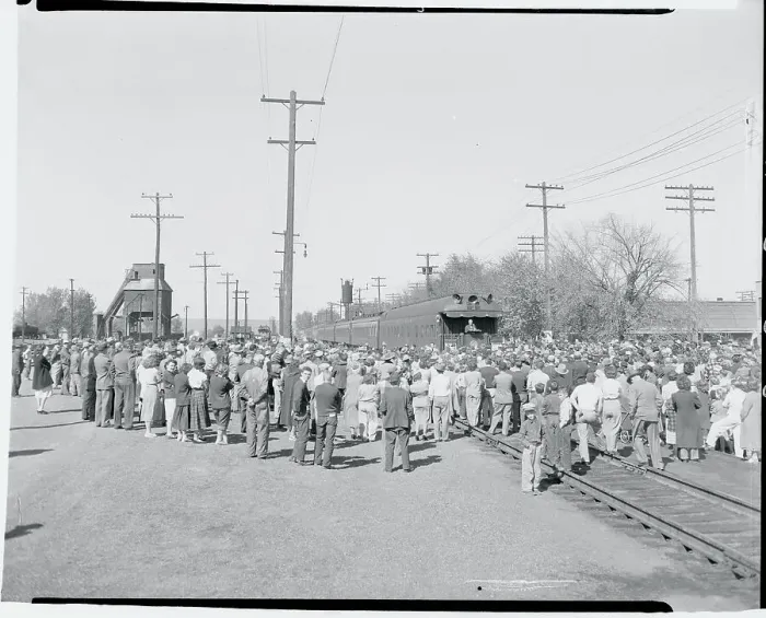 Framed Print : Crowd Listening to FDR Framed Print : Crowd Listening to FDR