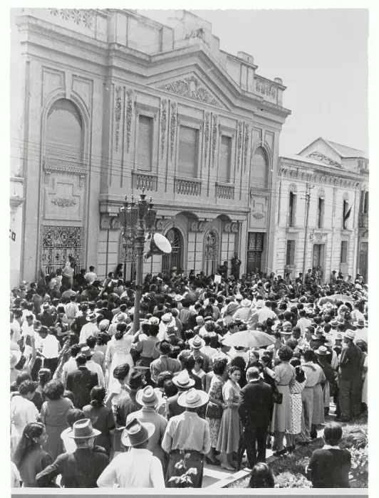 Framed Print : Crowd by Mexican Embassy Framed Print : Crowd by Mexican Embassy
