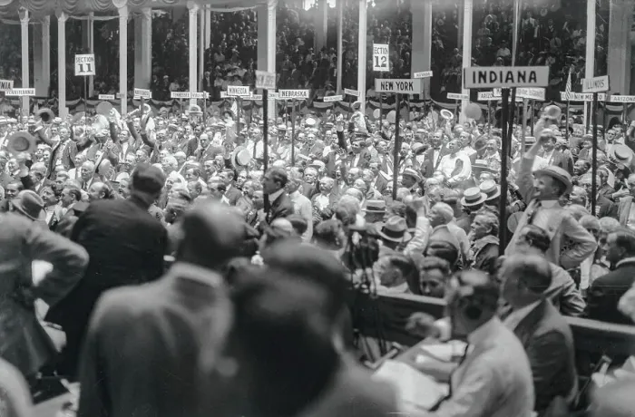 Framed Print : Crowd at National Democratic Convention Framed Print : Crowd at National Democratic Convention