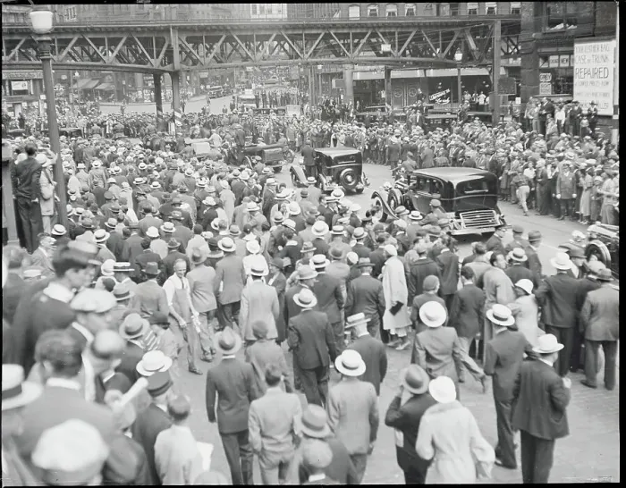 Framed Print : Crowd Observing Parade Framed Print : Crowd Observing Parade