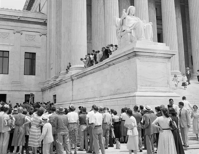 Framed Print : Crowd Outside of Supreme Court Building Framed Print : Crowd Outside of Supreme Court Building