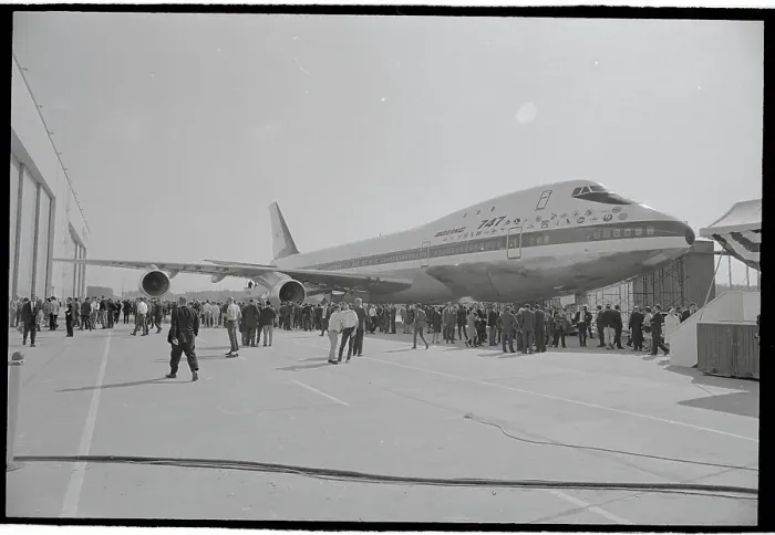 Framed Print : Crowd of People on Runway with Jetliner Framed Print : Crowd of People on Runway with Jetliner