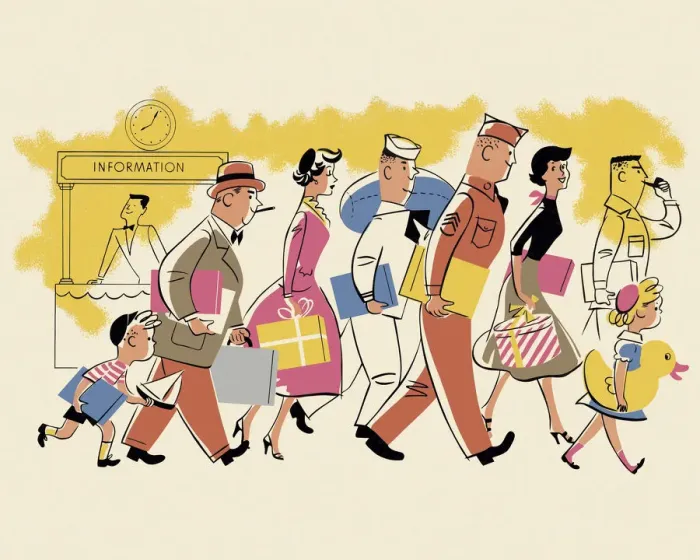 Framed Print : Crowd of People Walking Framed Print : Crowd of People Walking