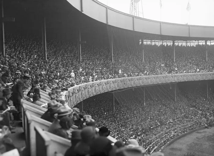 Framed Print : Crowd in Polo Grounds Framed Print : Crowd in Polo Grounds
