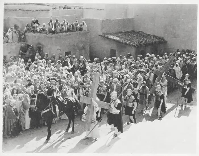 Framed Print : Crowd Scene from Religious Film Framed Print : Crowd Scene from Religious Film