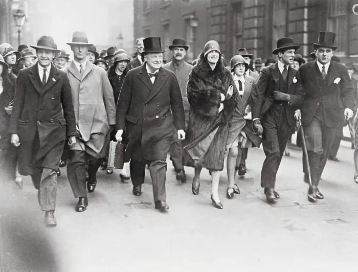 Framed Print : Crowd Surrounding Winston Churchill and Wife Framed Print : Crowd Surrounding Winston Churchill and Wife