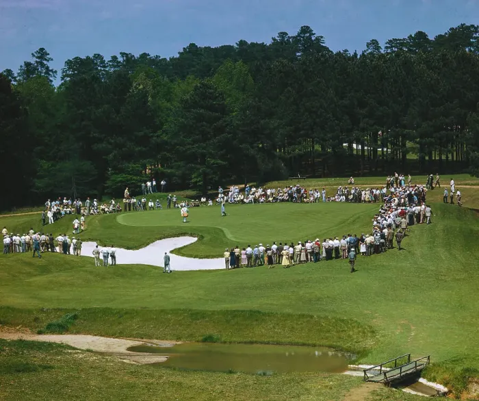 Framed Print : Crowd Watching Masters Tournament Framed Print : Crowd Watching Masters Tournament
