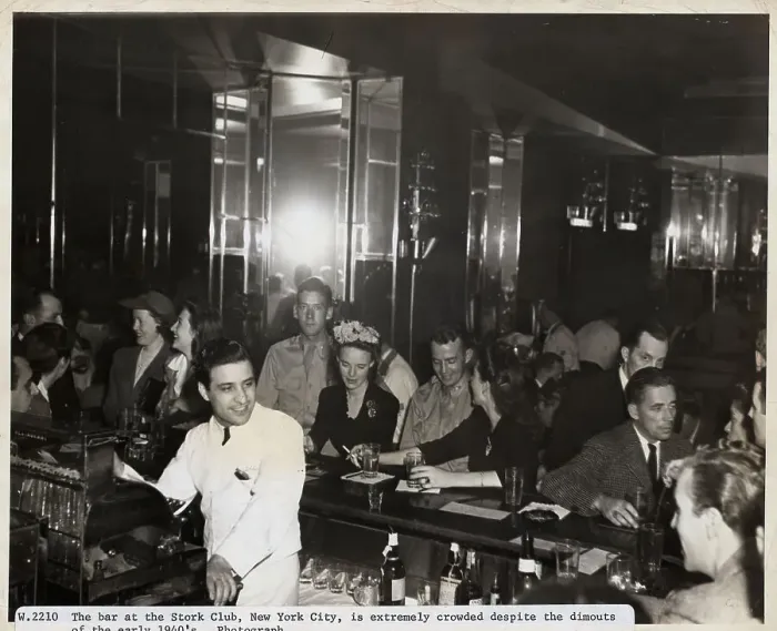 Framed Print : Crowded Bar At Stork Club Framed Print : Crowded Bar At Stork Club