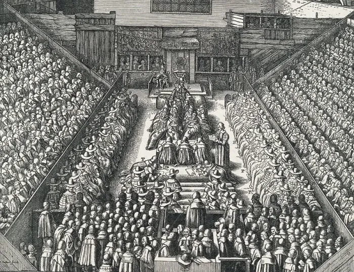 Framed Print : Crowded Court Room Framed Print : Crowded Court Room
