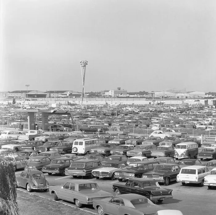 Framed Print : Crowded Parking Lots at JFK Airport Framed Print : Crowded Parking Lots at JFK Airport