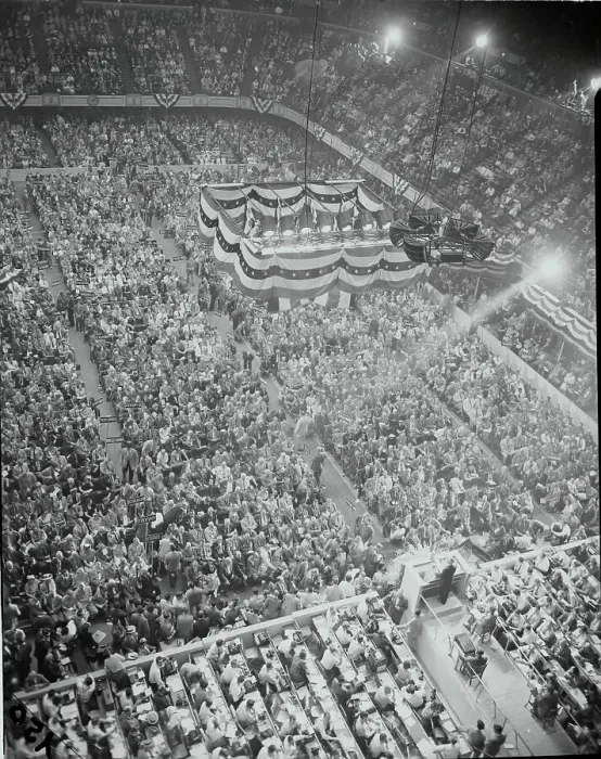 Framed Print : Crowded Scene Inside Philadelphia Convention Hall Framed Print : Crowded Scene Inside Philadelphia Convention Hall