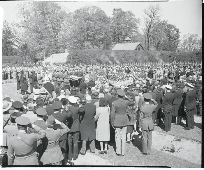 Framed Print : Crowds Attending Services Framed Print : Crowds Attending Services