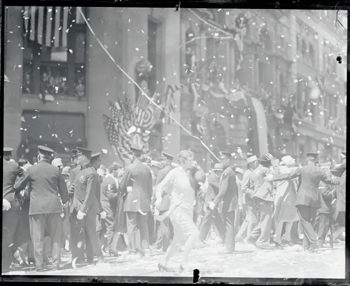 Framed Print : Crowds Breaking Through Police Lines