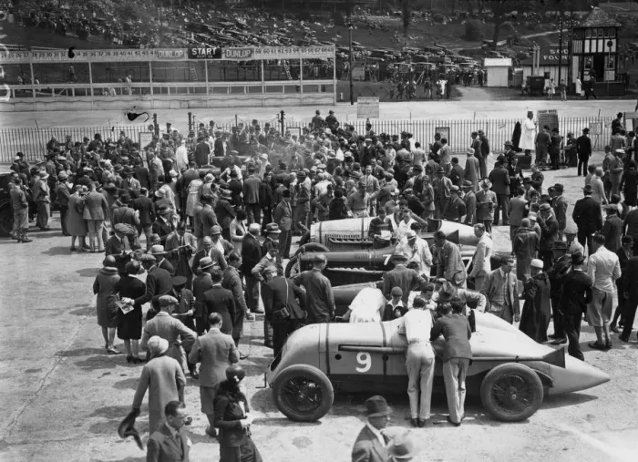 Framed Print : Crowds At Brooklands Framed Print : Crowds At Brooklands