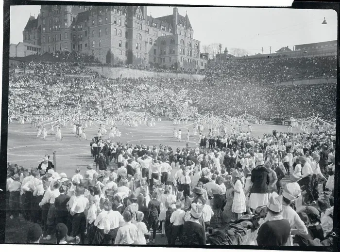 Framed Print : Crowds of Children at Tacoma Stadium Day Framed Print : Crowds of Children at Tacoma Stadium Day
