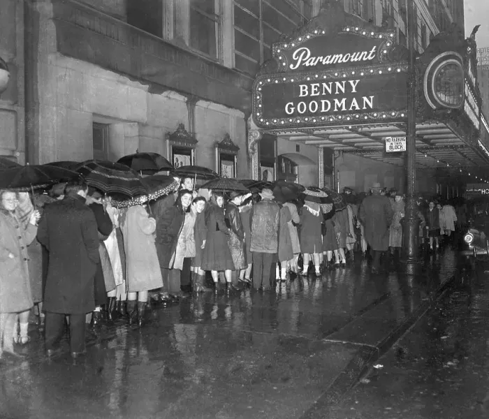 Framed Print : Crowds On Line At Theater Framed Print : Crowds On Line At Theater