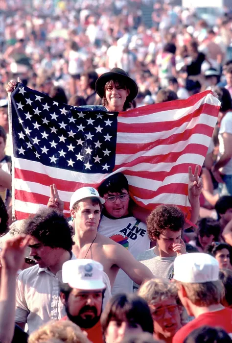 Framed Print : Crowds At Live Aid Framed Print : Crowds At Live Aid
