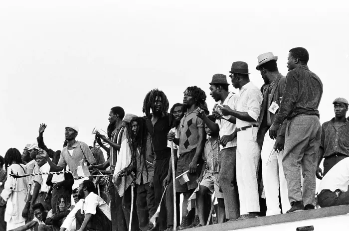 Framed Print : Crowds Of Rastafarians Await The Arrival Of Haile Selassie In Kingston Jamaica Framed Print : Crowds Of Rastafarians Await The Arrival Of Haile Selassie In Kingston Jamaica