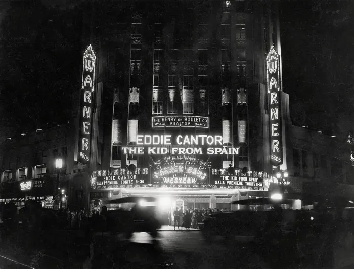 Framed Print : Crowds Waiting to See Eddie Cantor Movie Framed Print : Crowds Waiting to See Eddie Cantor Movie