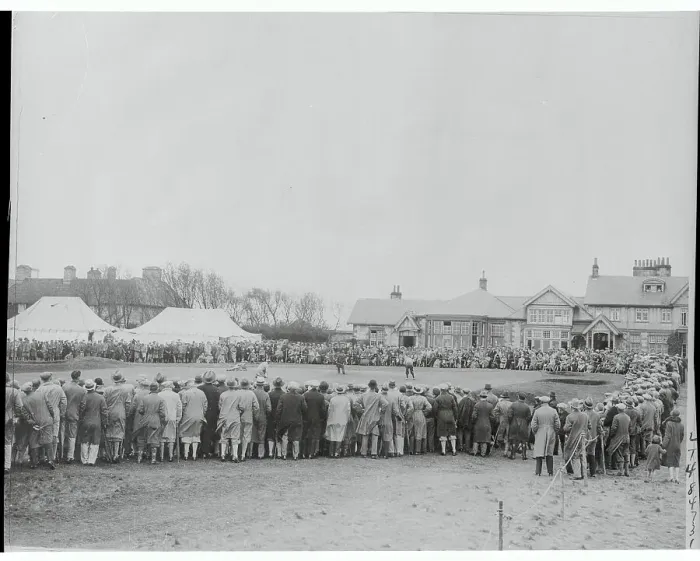 Framed Print : Crowds Watching a Golf Tournament Framed Print : Crowds Watching a Golf Tournament