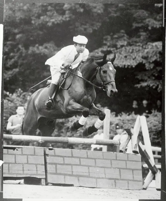 Framed Print : Crown Prince Akihito of Japan Riding A Horse Framed Print : Crown Prince Akihito of Japan Riding A Horse