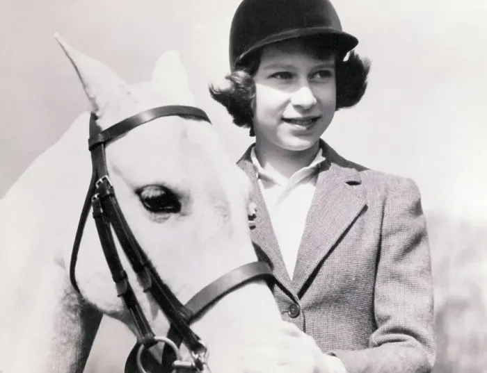 Framed Print : Crown Princess Elizabeth with Her Pony Framed Print : Crown Princess Elizabeth with Her Pony