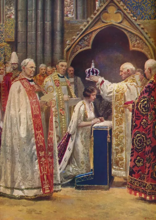 Framed Print : The Crowning Of The Queen Consort 1937 Framed Print : The Crowning Of The Queen Consort 1937