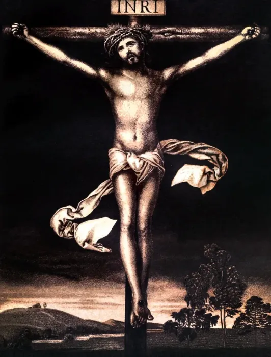 Framed Print : The crucified Jesus Framed Print : The crucified Jesus