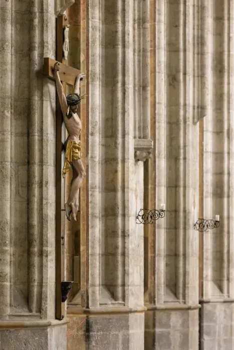 Framed Print : Crucifixion in the chruch Framed Print : Crucifixion in the chruch