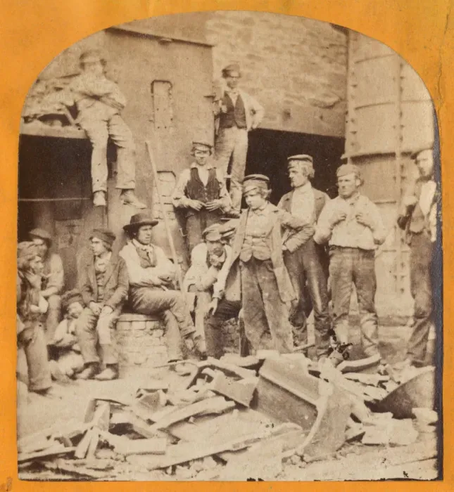 Framed Print : Crumlin Viaduct Workers Framed Print : Crumlin Viaduct Workers