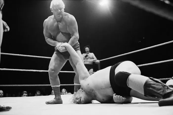 Framed Print : The Crusher Wrestles Bobby Duncum Framed Print : The Crusher Wrestles Bobby Duncum