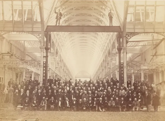Framed Print : Crystal Palace Builders Framed Print : Crystal Palace Builders