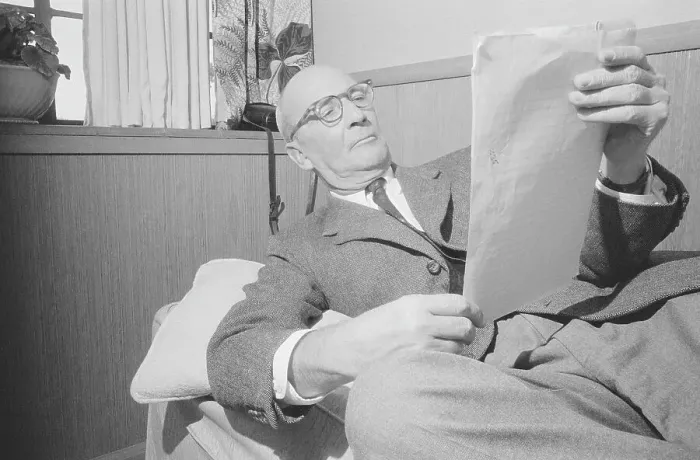 Framed Print : C.S. Forester Examining Manuscript Framed Print : C.S. Forester Examining Manuscript
